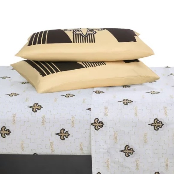 New Orleans Saints NFL Bed-In-A-Bag Comforter and Sheet Set - Picture 7 of 8